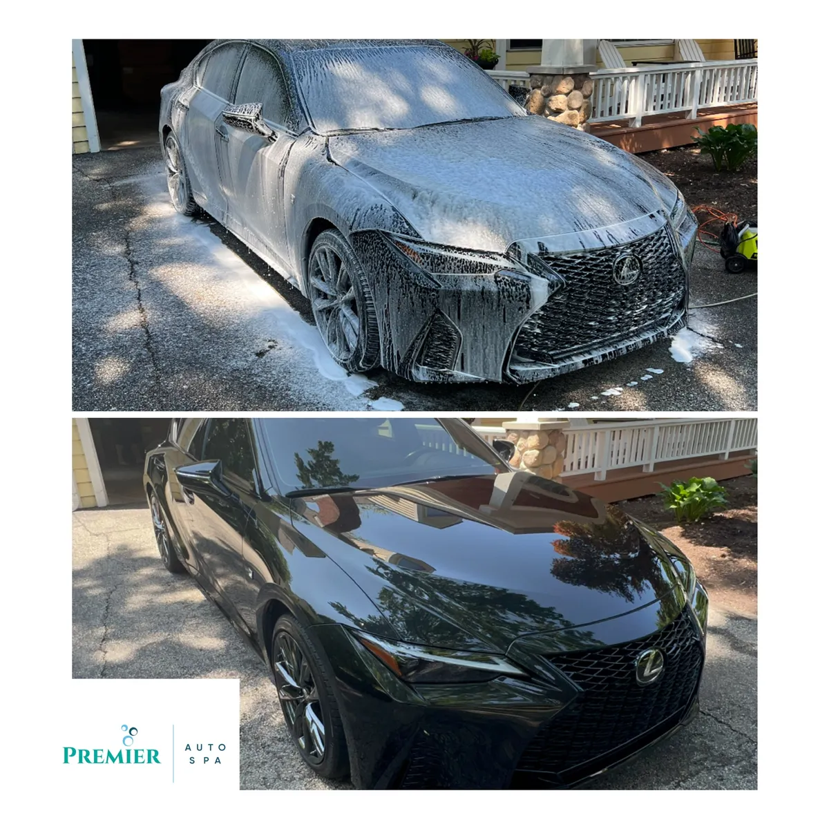 Lexus before and after detail