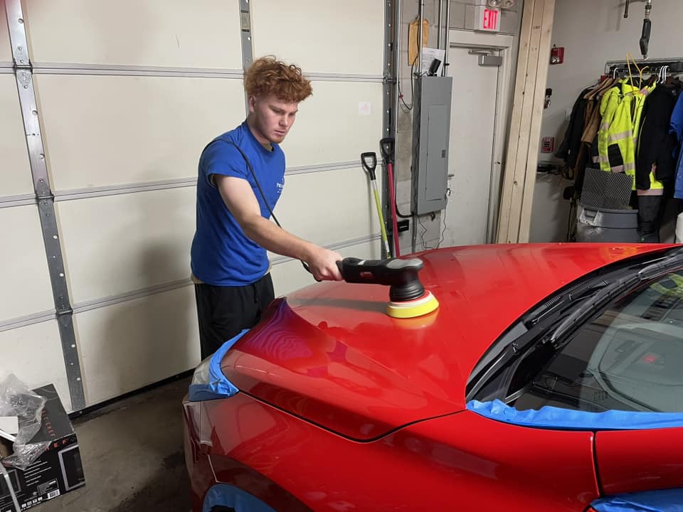 Paint polishing and buffing